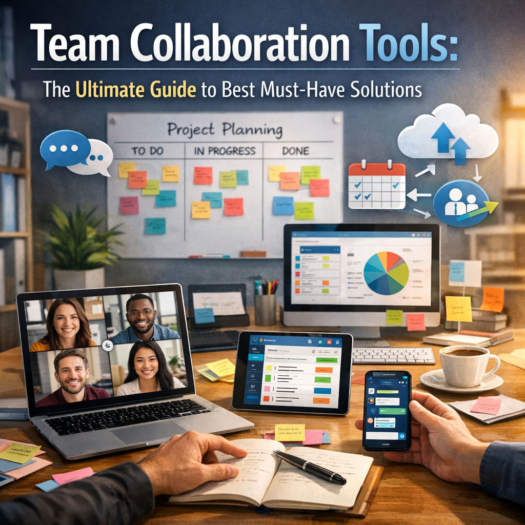 Illustration of Team Collaboration Tools: The Ultimate Guide to Best Must-Have Solutions
