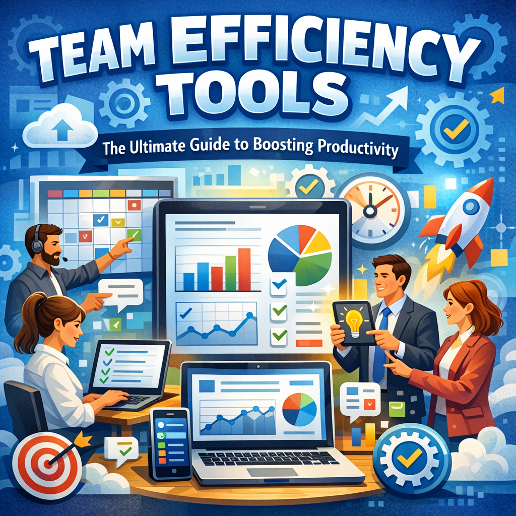 Illustration of Team Efficiency Tools: The Ultimate Guide to Boosting Productivity