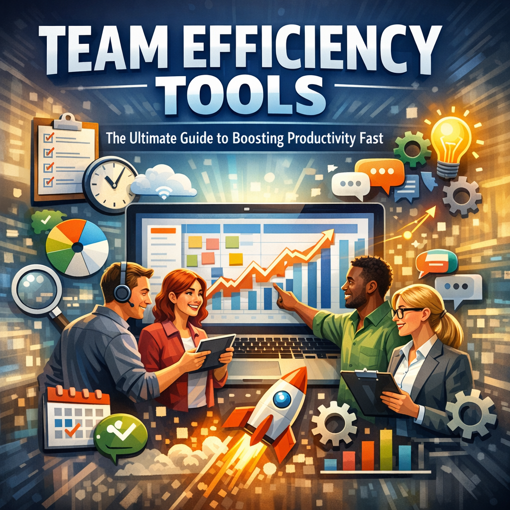 Illustration of Team Efficiency Tools: The Ultimate Guide to Boosting Productivity Fast