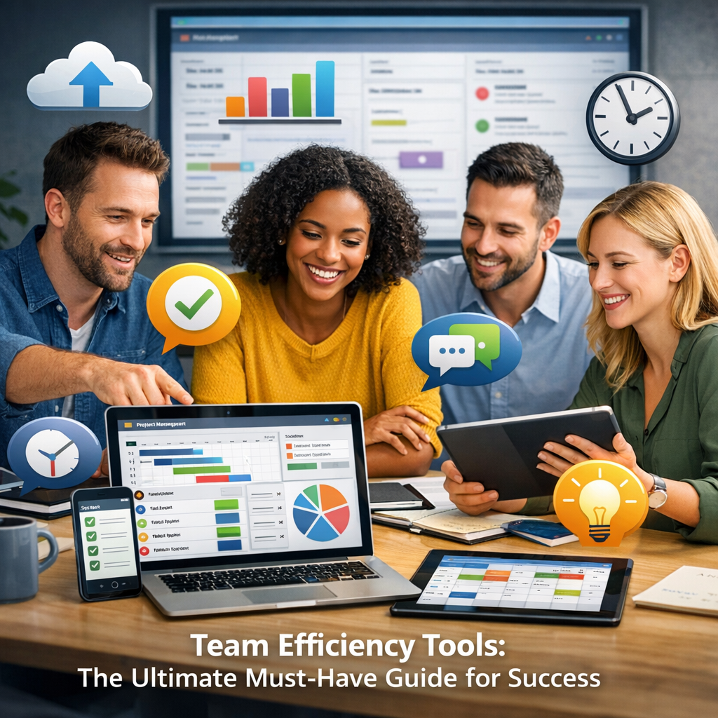 Illustration of Team Efficiency Tools: The Ultimate Must-Have Guide for Success