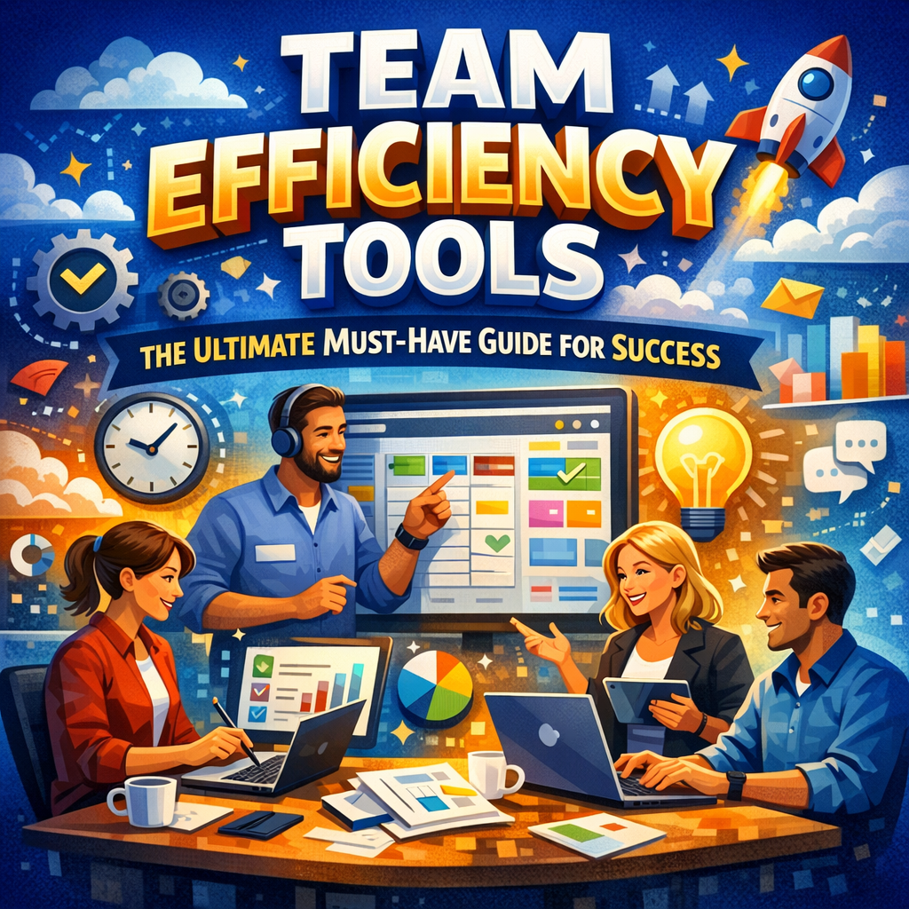 Illustration of Team Efficiency Tools: The Ultimate Must-Have Guide for Success