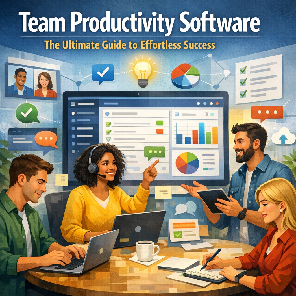 Illustration of Team Productivity Software: The Ultimate Guide to Effortless Success