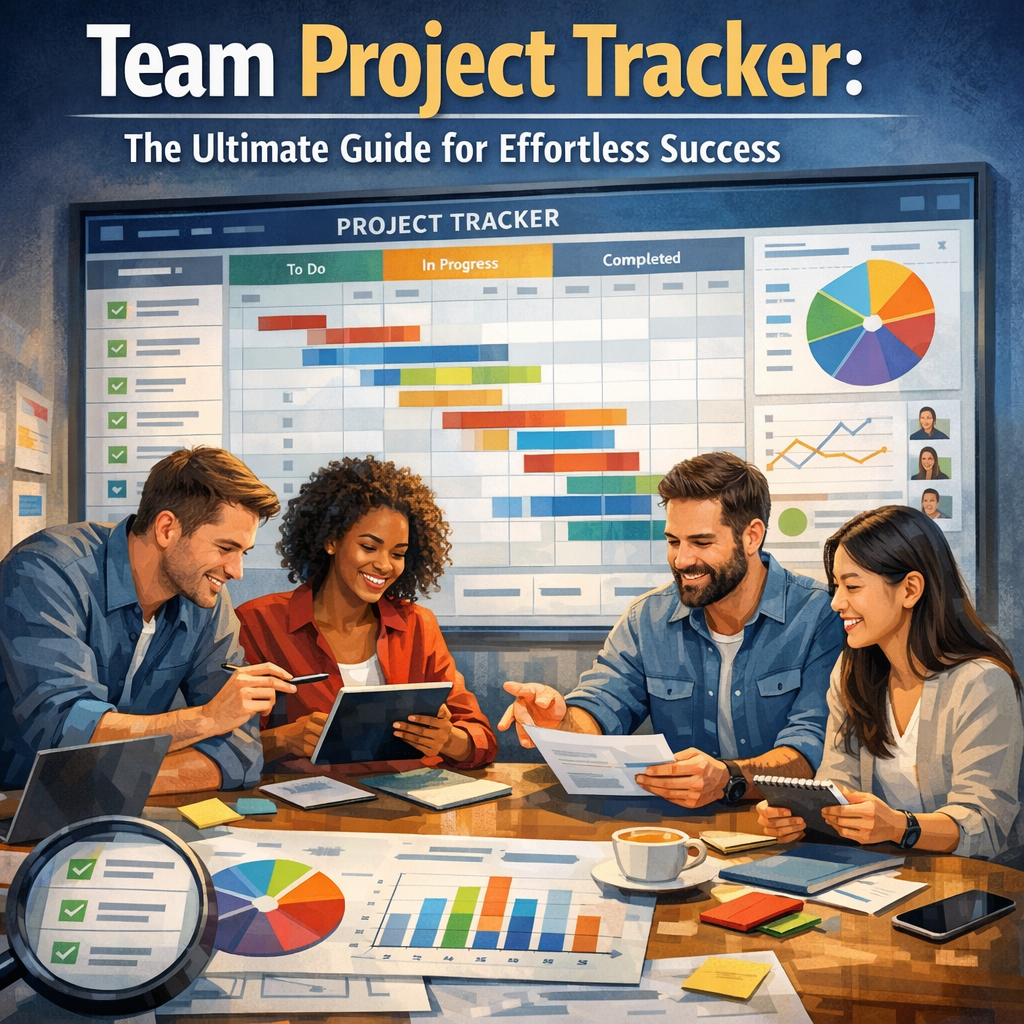 Illustration of Team Project Tracker: The Ultimate Guide for Effortless Success
