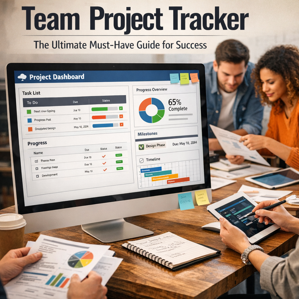 Illustration of Team Project Tracker: The Ultimate Must-Have Guide for Success