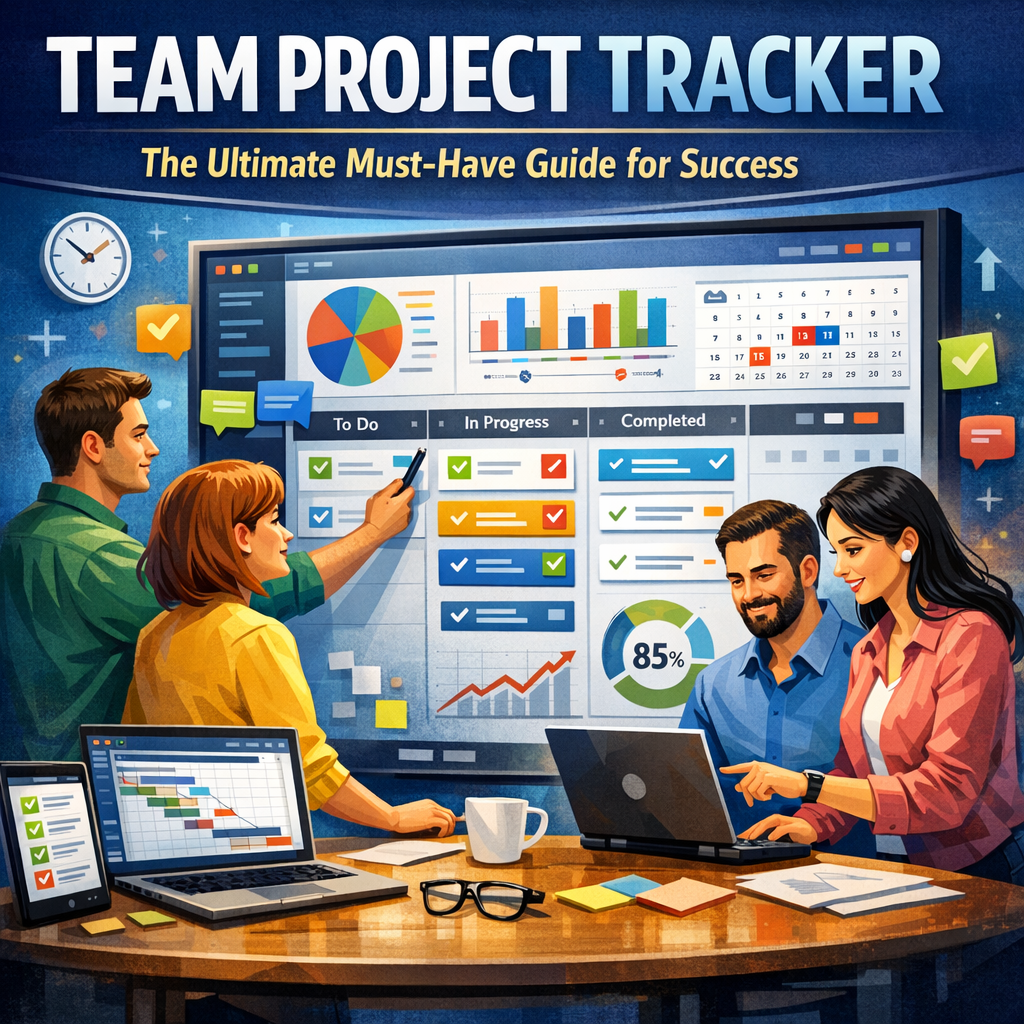 Illustration of Team Project Tracker: The Ultimate Must-Have Guide for Success