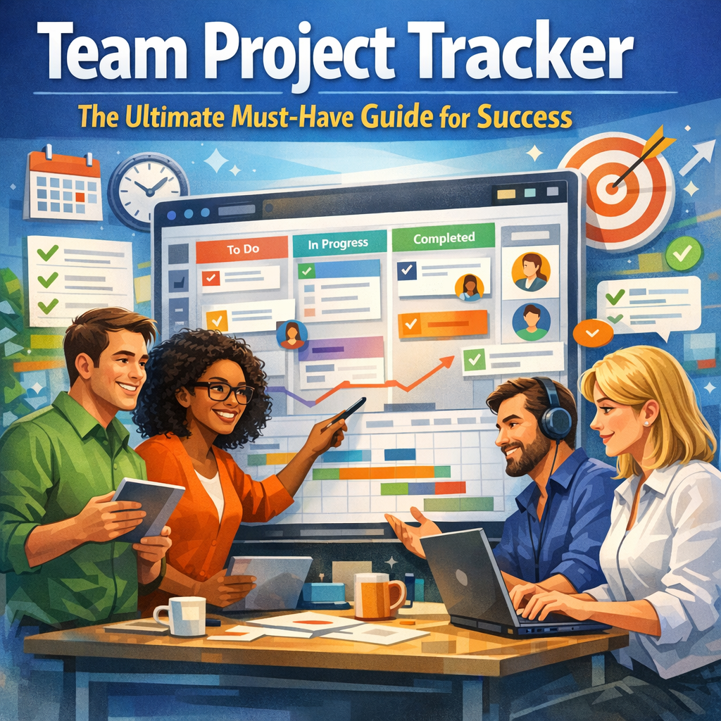 Illustration of Team Project Tracker: The Ultimate Must-Have Guide for Success