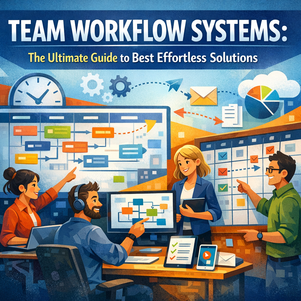 Illustration of Team Workflow Systems: The Ultimate Guide to Best Effortless Solutions