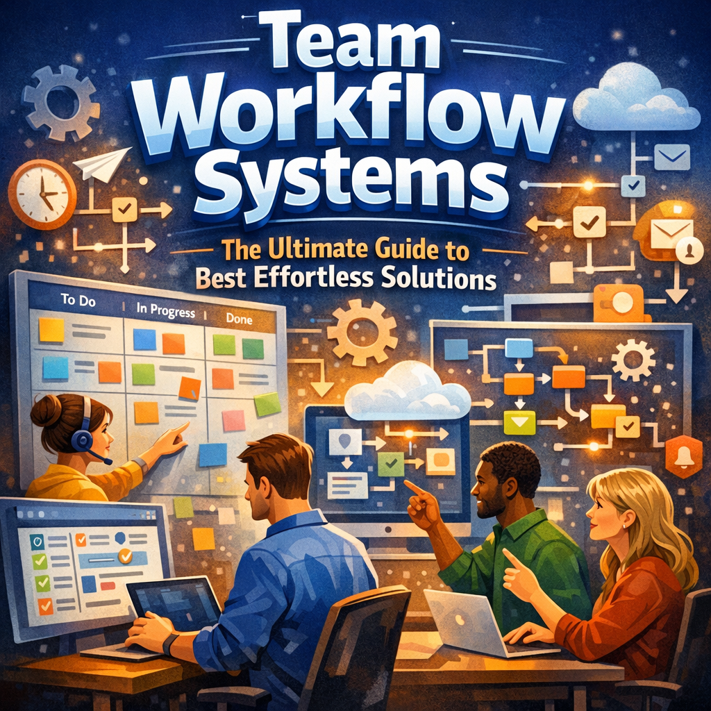 Illustration of Team Workflow Systems: The Ultimate Guide to Best Effortless Solutions