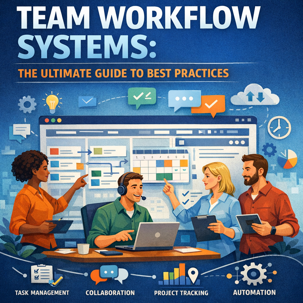 Illustration of Team Workflow Systems: The Ultimate Guide to Best Practices