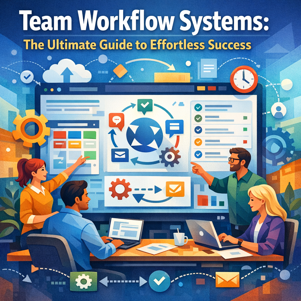 Illustration of Team Workflow Systems: The Ultimate Guide to Effortless Success