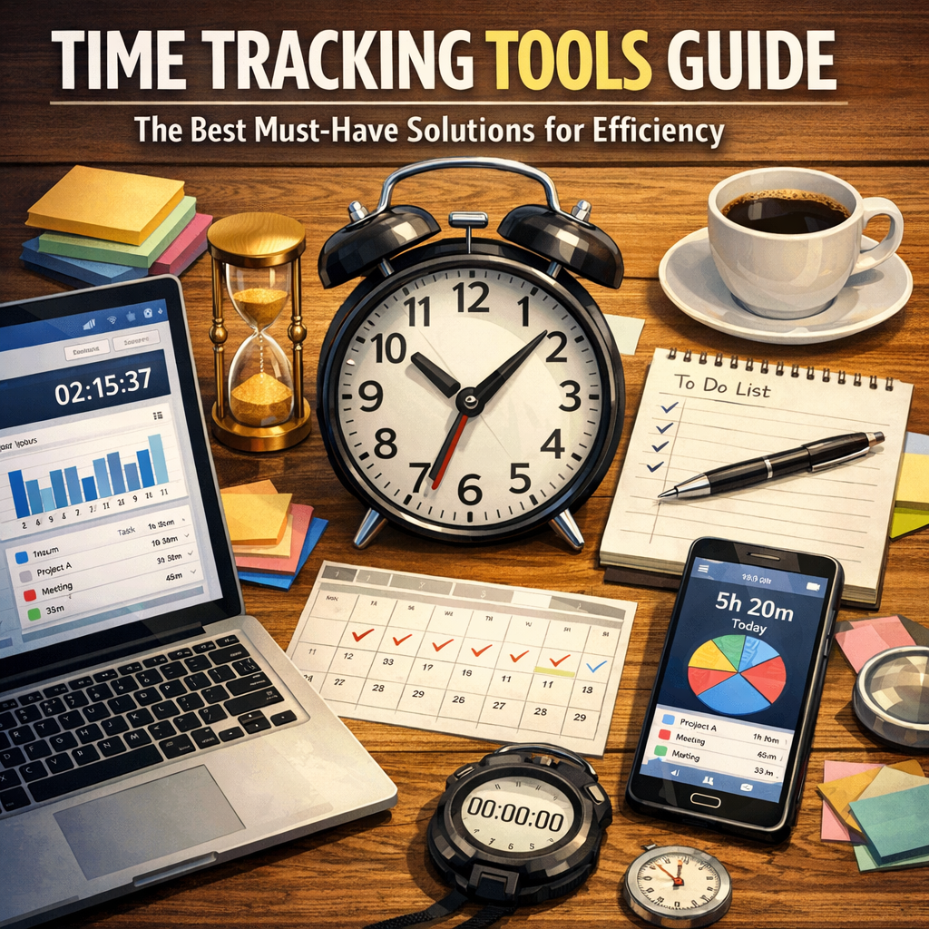 Illustration of Time Tracking Tools Guide: The Best Must-Have Solutions for Efficiency