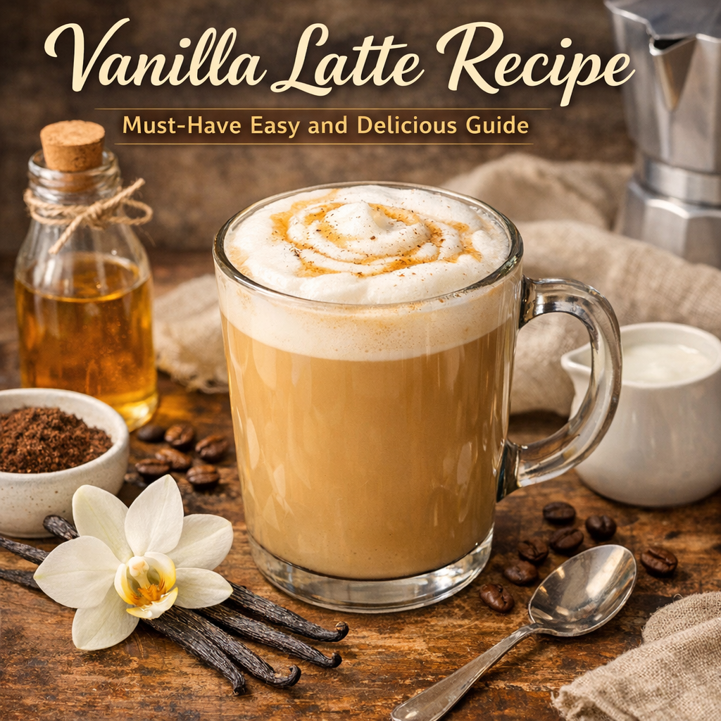 Illustration of Vanilla Latte Recipe: Must-Have Easy and Delicious Guide