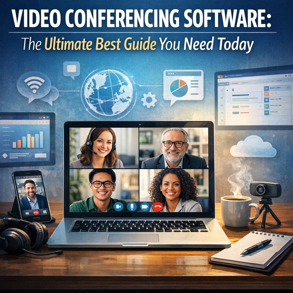 Illustration of Video Conferencing Software: The Ultimate Best Guide You Need Today
