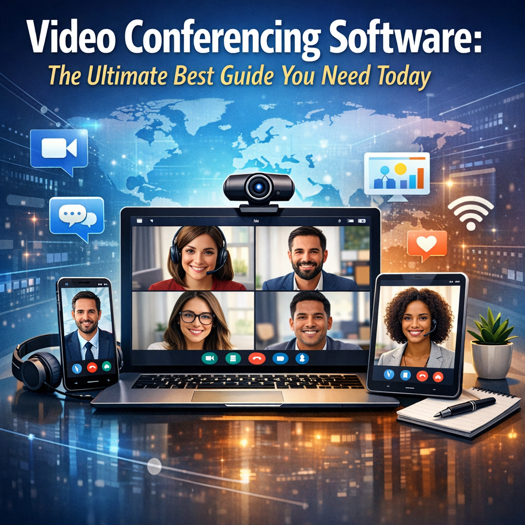 Illustration of Video Conferencing Software: The Ultimate Best Guide You Need Today