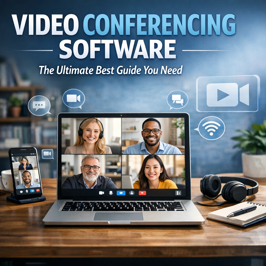 Illustration of Video Conferencing Software: The Ultimate Best Guide You Need