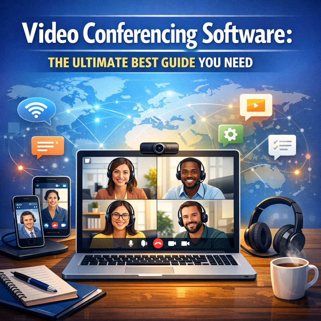 Illustration of Video Conferencing Software: The Ultimate Best Guide You Need