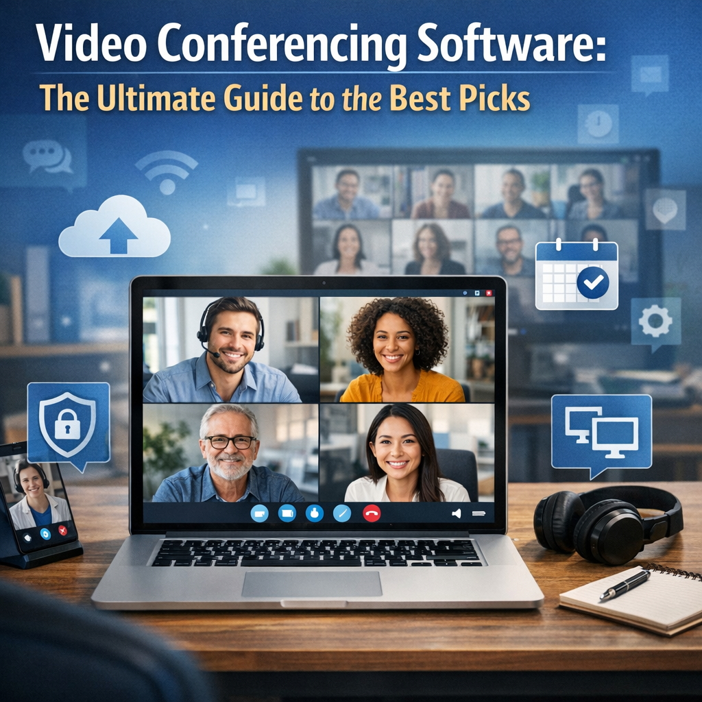 Illustration of Video Conferencing Software: The Ultimate Guide to the Best Picks
