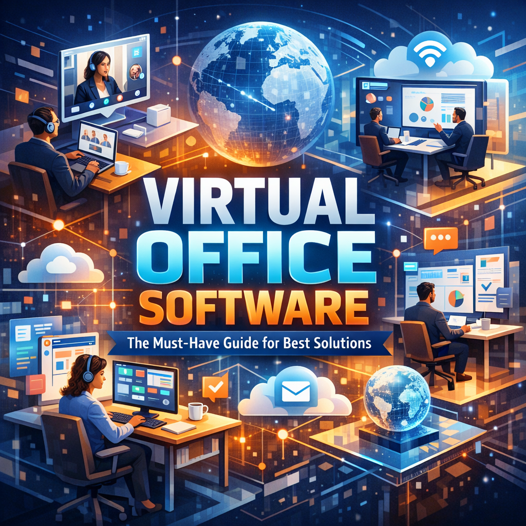 Illustration of Virtual Office Software: The Must-Have Guide for Best Solutions