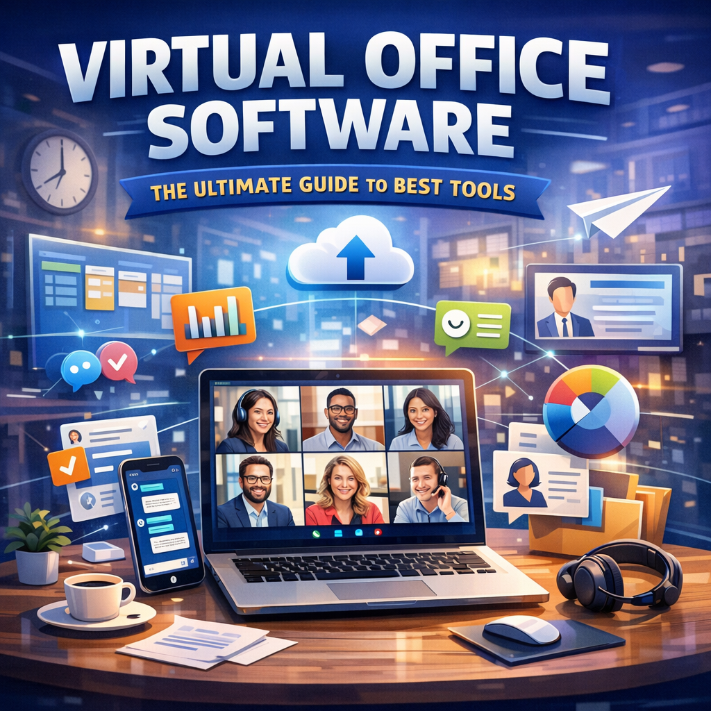 Illustration of Virtual Office Software: The Ultimate Guide to Best Tools