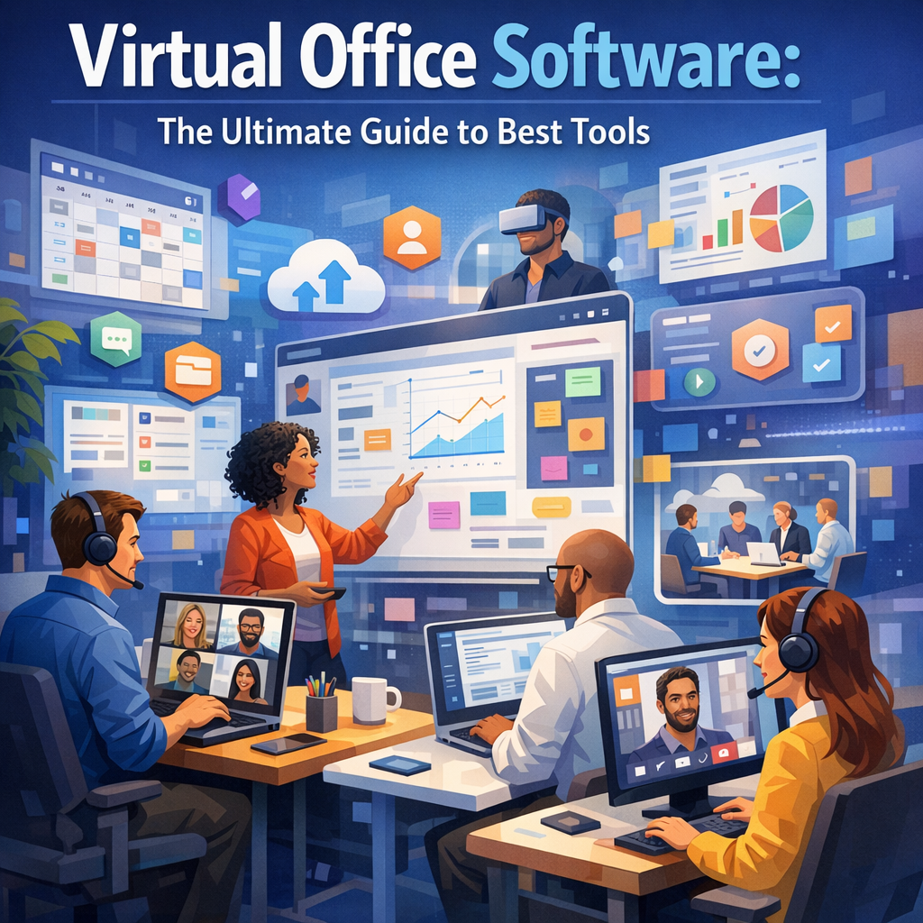 Illustration of Virtual Office Software: The Ultimate Guide to Best Tools