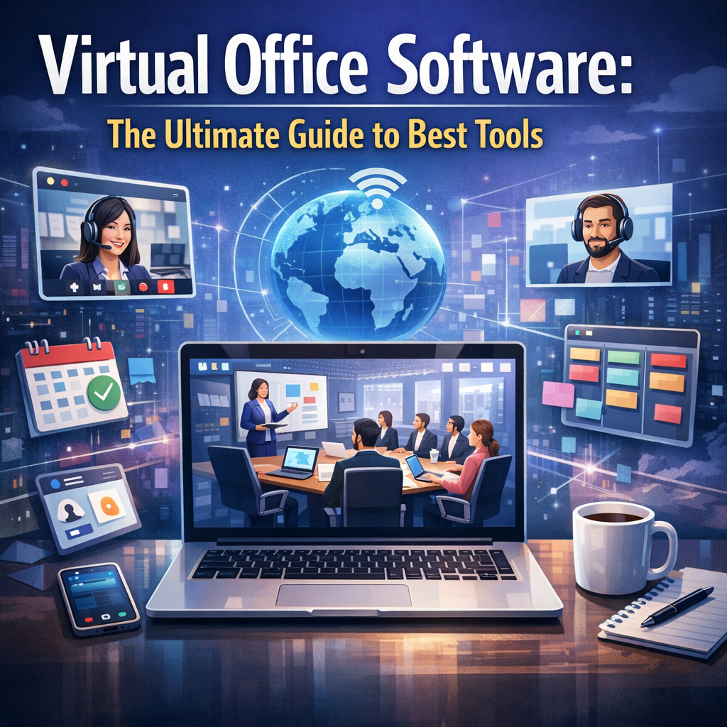 Illustration of Virtual Office Software: The Ultimate Guide to Best Tools