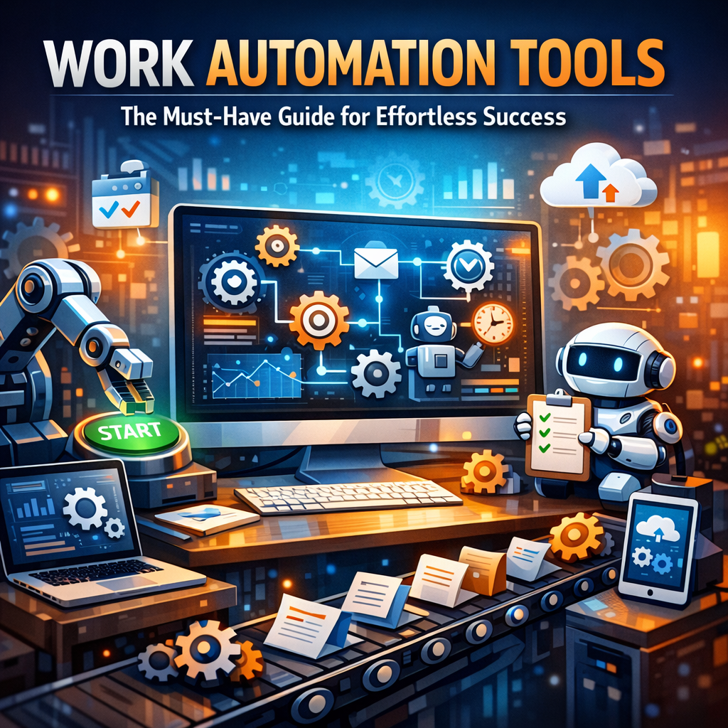 Illustration of Work Automation Tools: The Must-Have Guide for Effortless Success