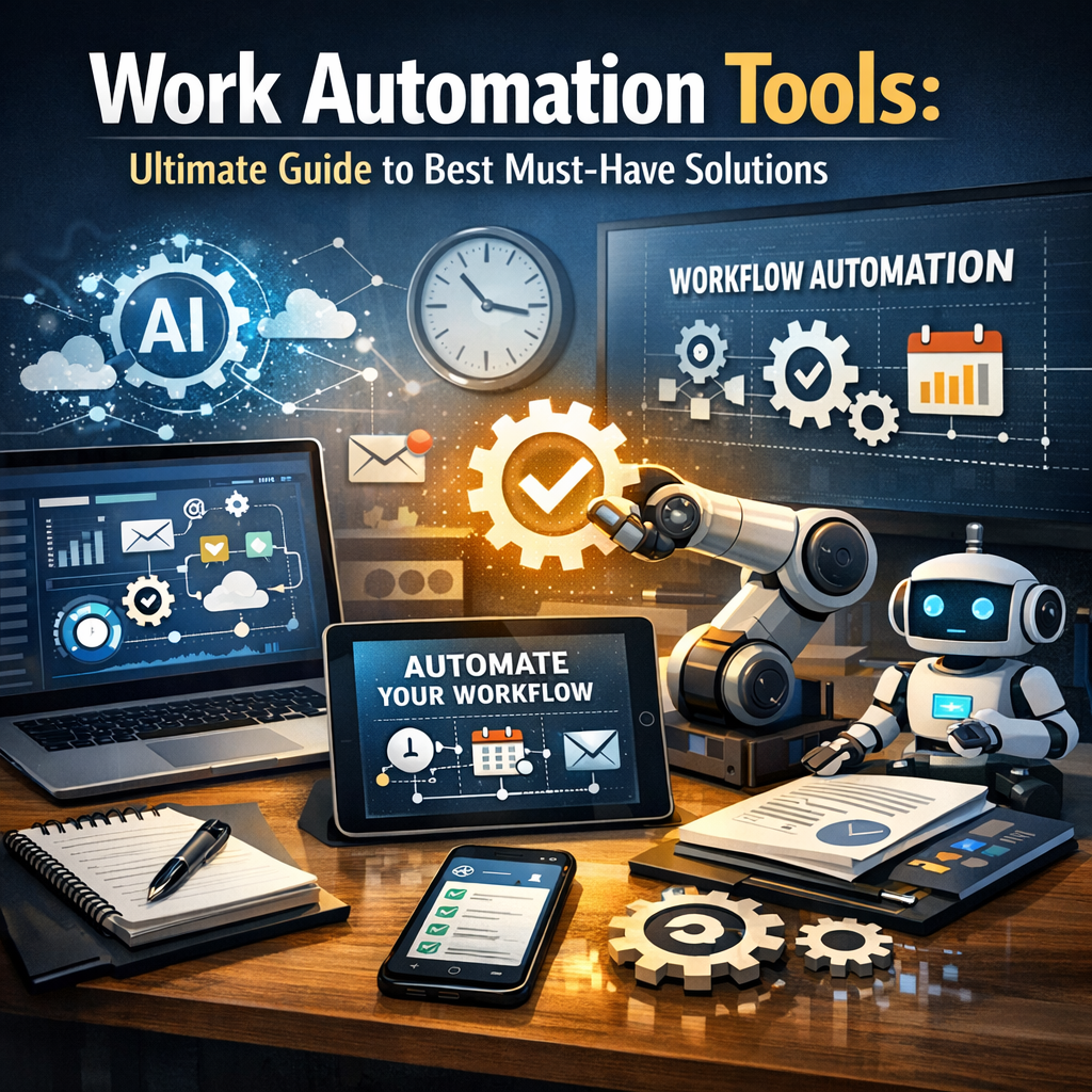 Illustration of Work Automation Tools: Ultimate Guide to Best Must-Have Solutions