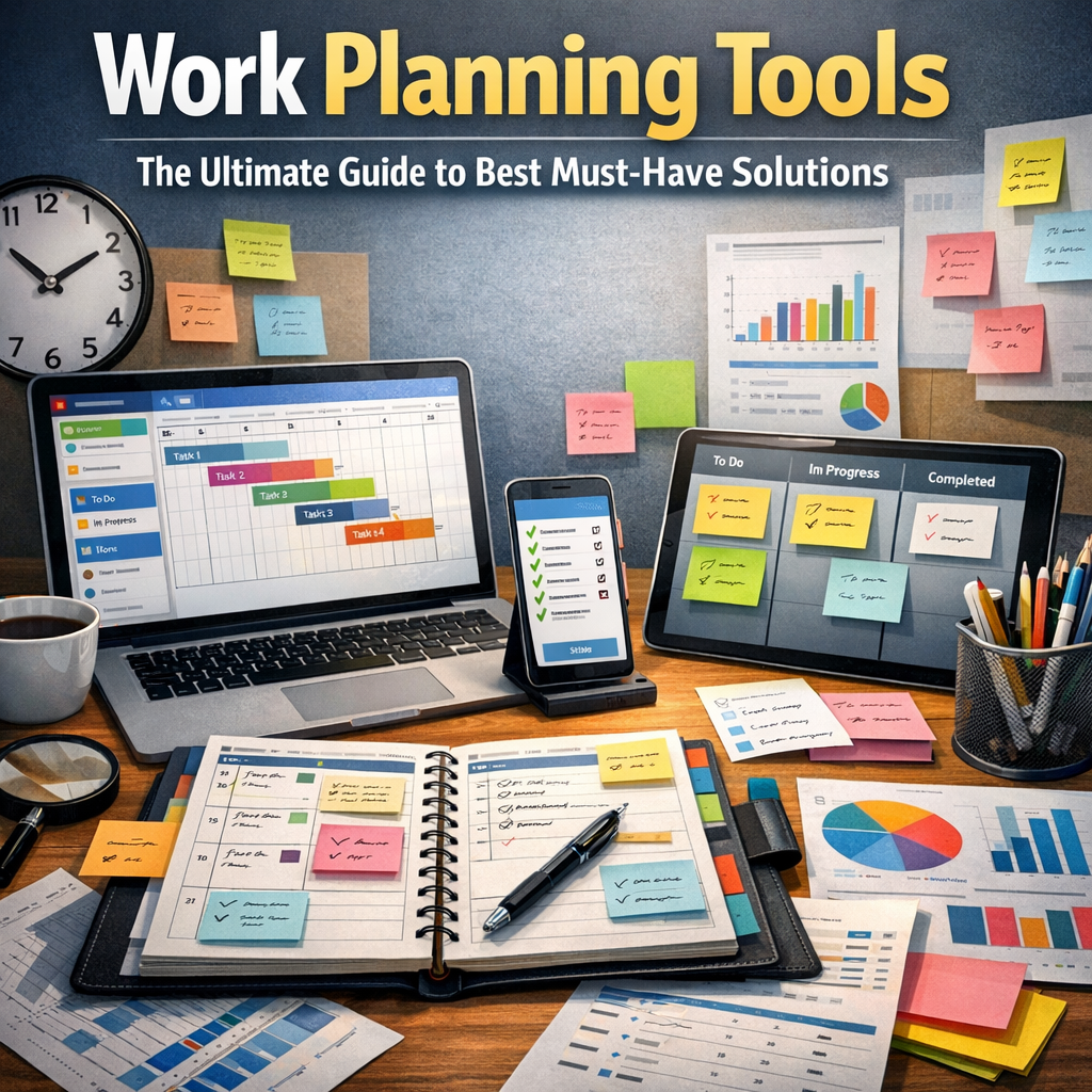 Illustration of Work Planning Tools: The Ultimate Guide to Best Must-Have Solutions