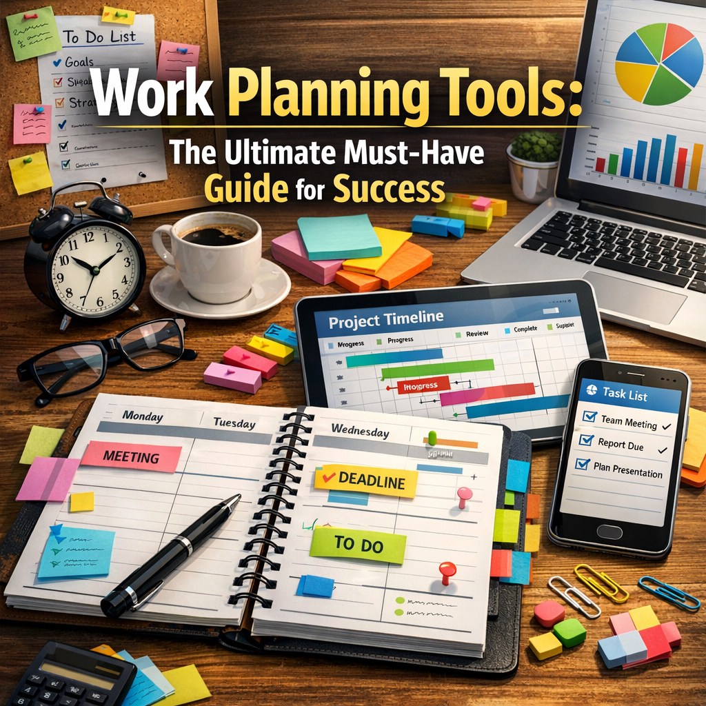 Illustration of Work Planning Tools: The Ultimate Must-Have Guide for Success