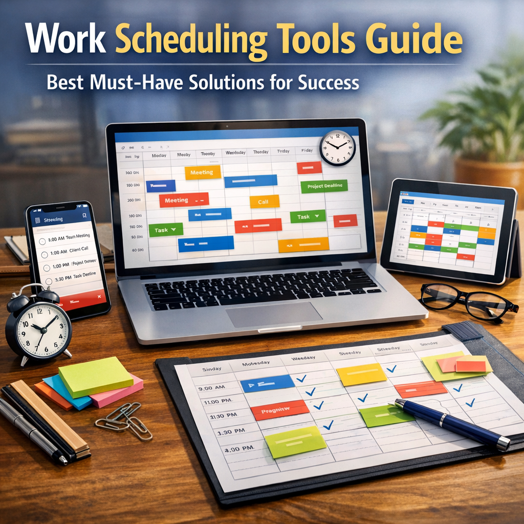 Illustration of Work Scheduling Tools Guide: Best Must-Have Solutions for Success