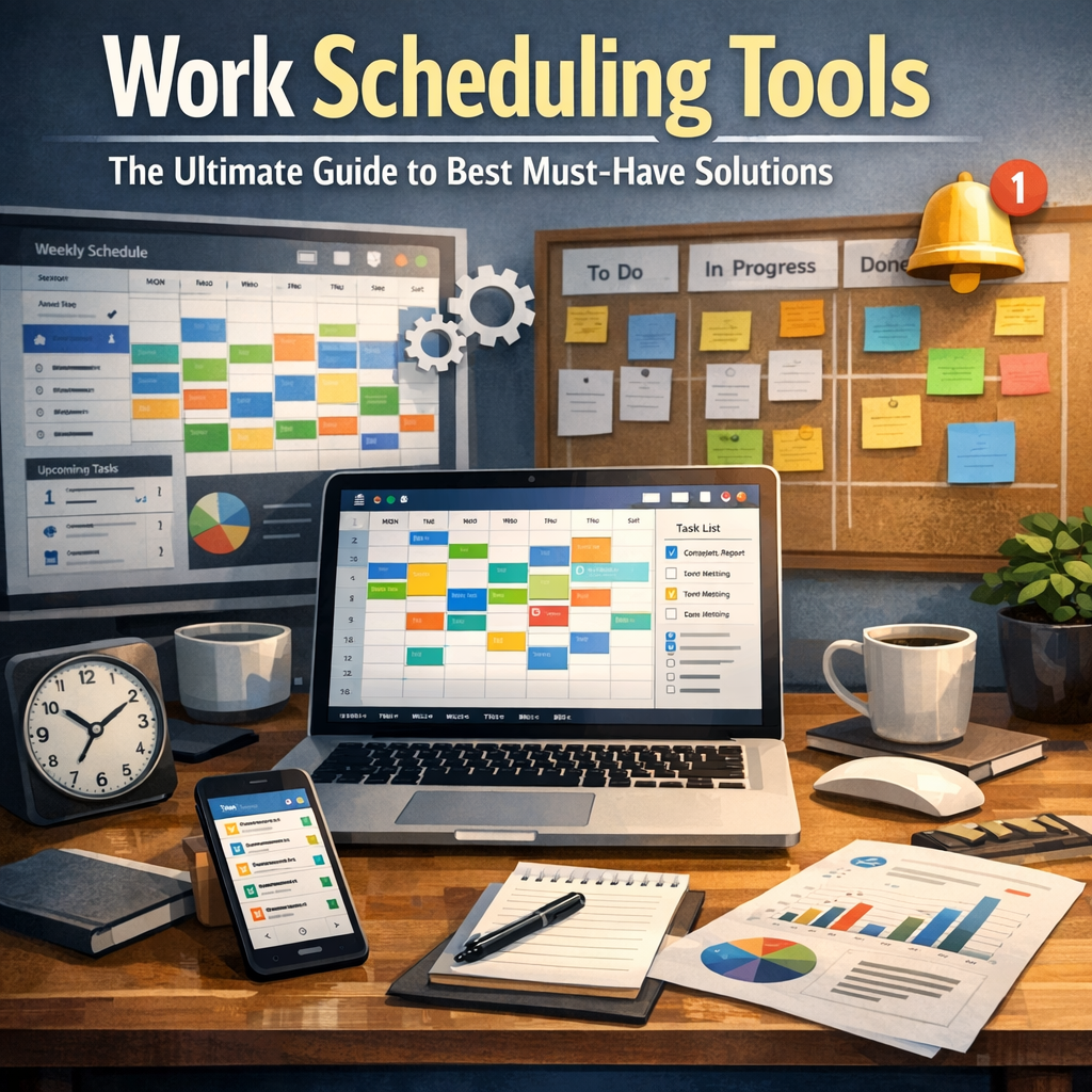 Illustration of Work Scheduling Tools: The Ultimate Guide to Best Must-Have Solutions