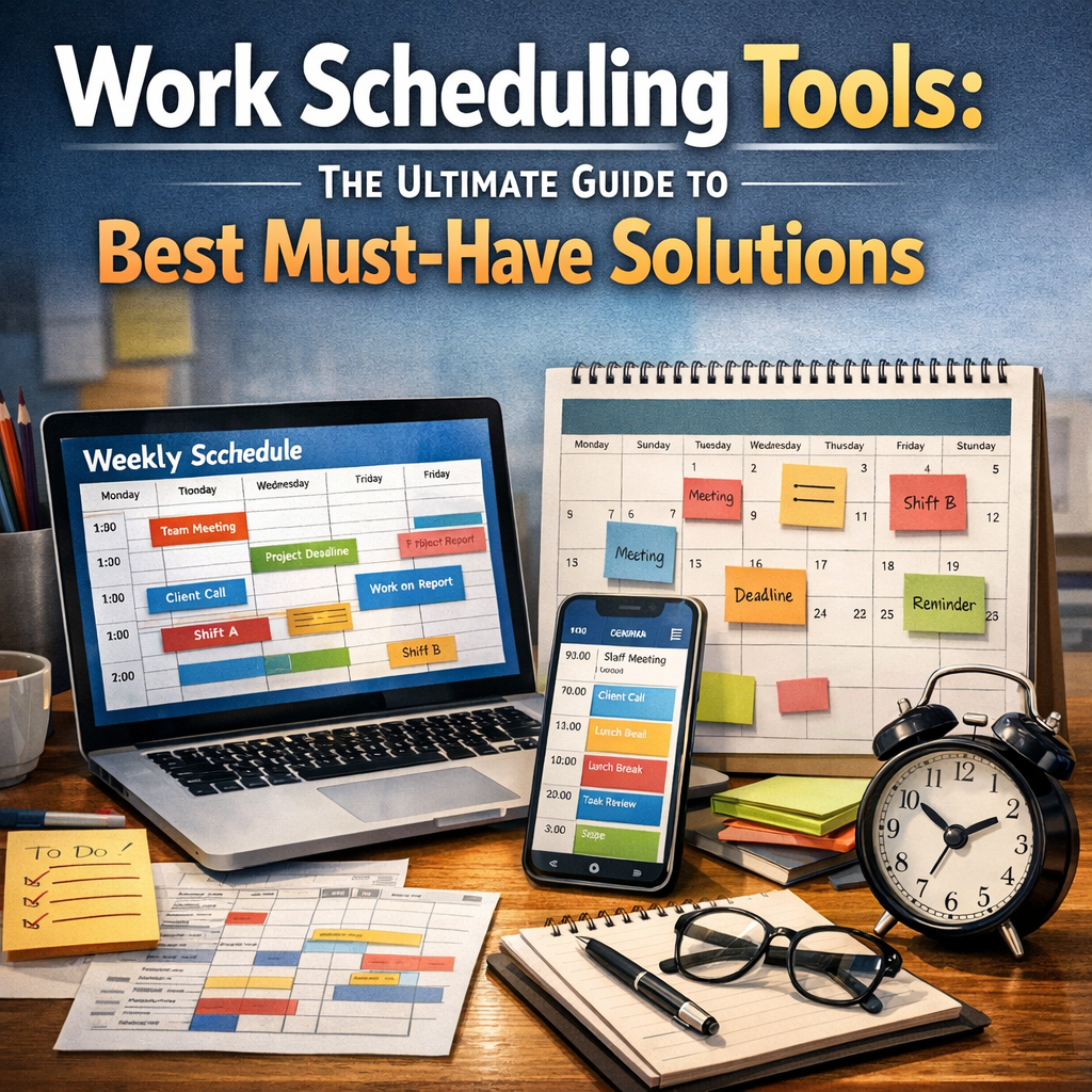 Illustration of Work Scheduling Tools: The Ultimate Guide to Best Must-Have Solutions