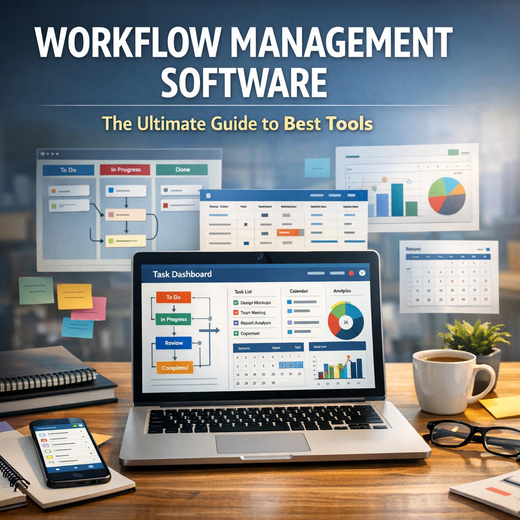 Illustration of Workflow Management Software: The Ultimate Guide to Best Tools