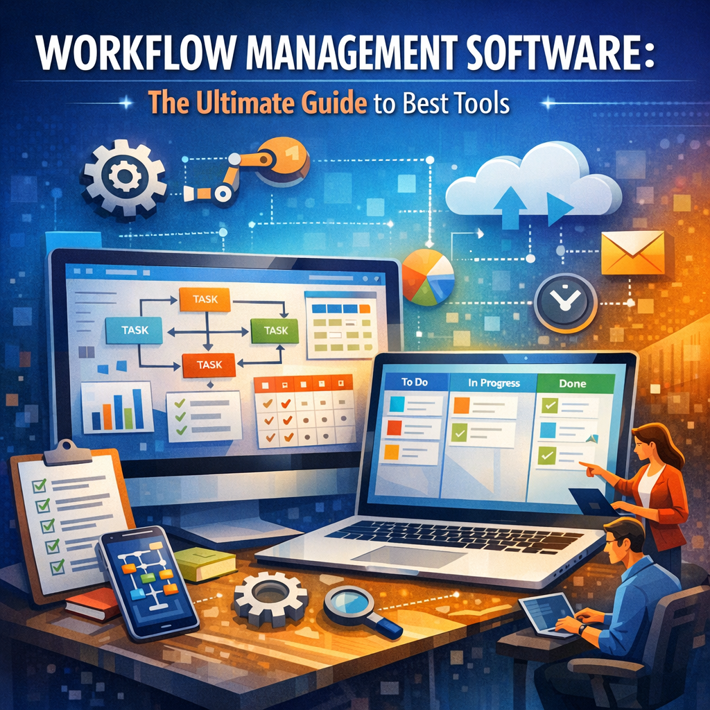 Illustration of Workflow Management Software: The Ultimate Guide to Best Tools