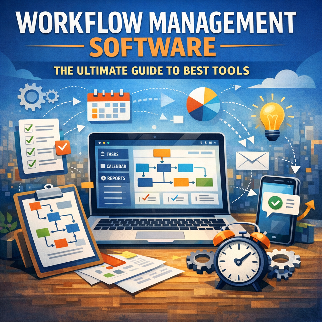 Illustration of Workflow Management Software: The Ultimate Guide to Best Tools